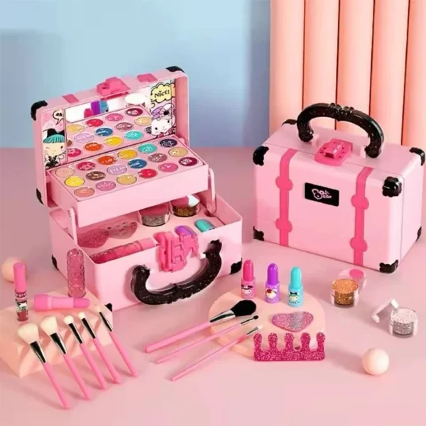Princess Kids Makeup Kit – Safe & Non-Toxic Pretend Play Cosmetic Set for Girls